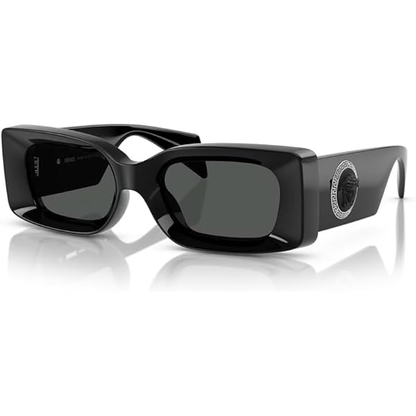 Amazon.com: Versace Unisex Sunglasses Black Frame, Dark Grey